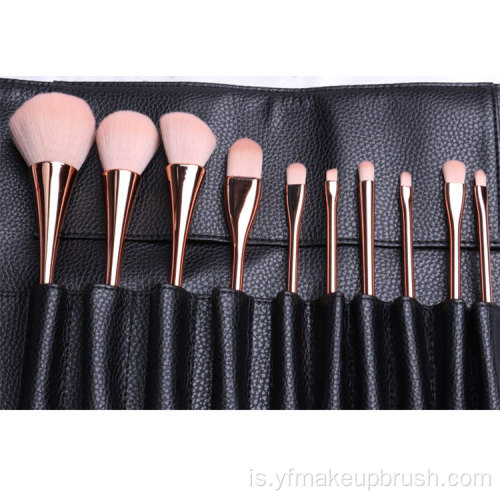 Custom Facial 10pcs Professional Makeup Brush Set Heildverslun